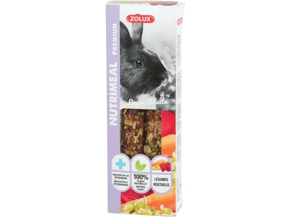 Veilige Betaling Pochoutka NUTRIMEAL STICK zelenina pro králíky 115g Zolux