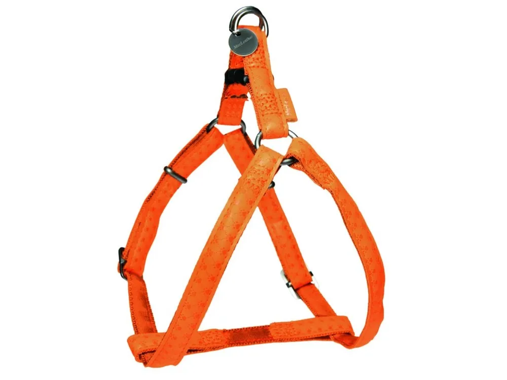 Postroj pes MAC LEATHER oranžová 10mm Zolux Veilige Betaling