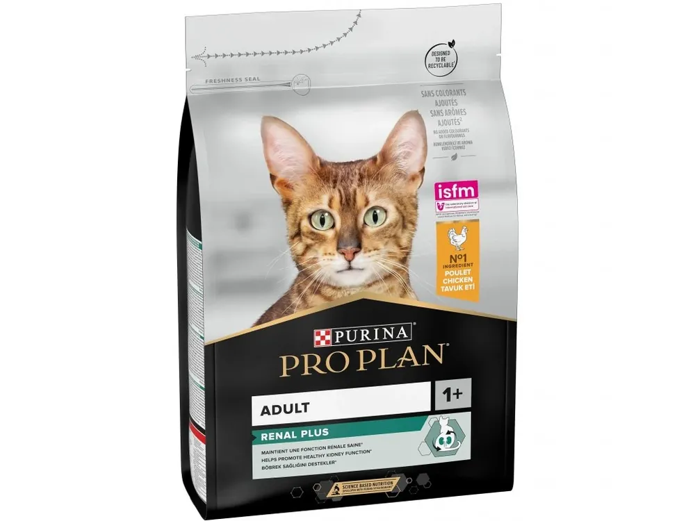 Gratis Retour Purina ProPlan Cat Adult Renal Plus Chicken 3kg