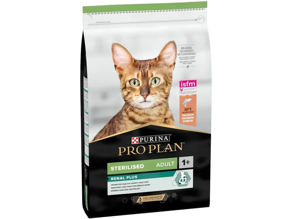 Purina ProPlan Cat Adult Sterilised Renal Plus Salmon 400g Populair