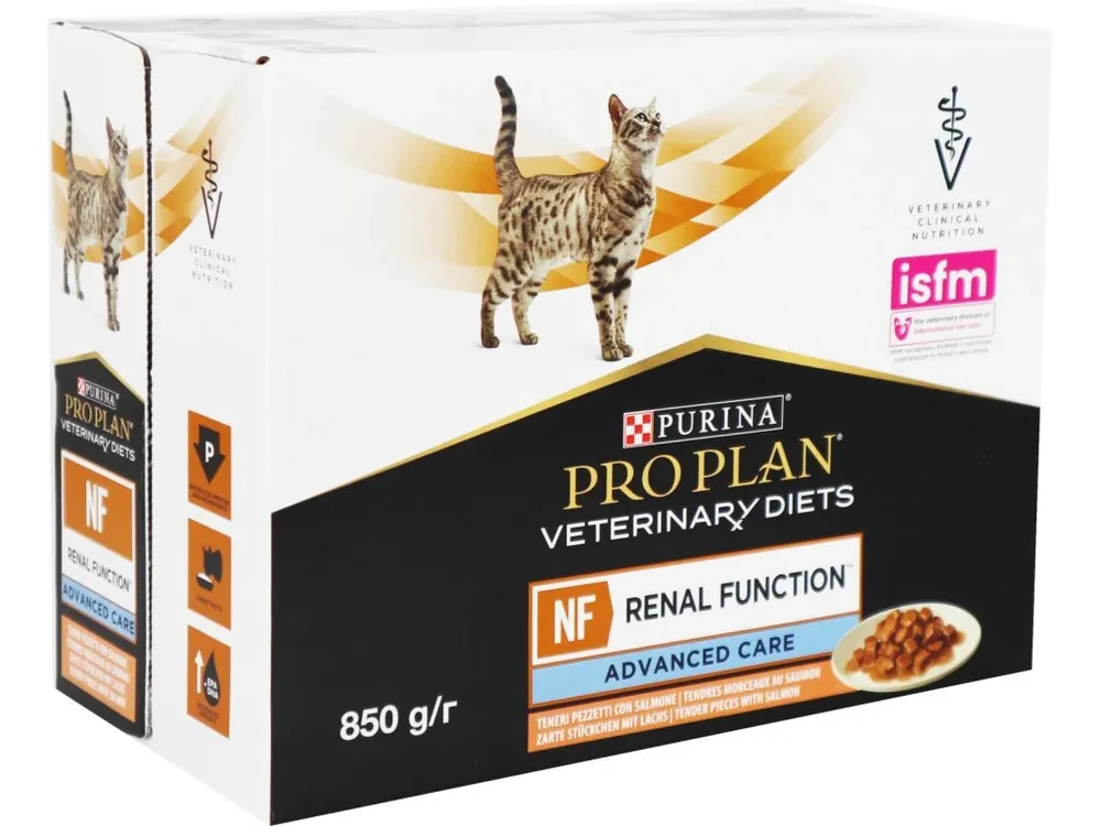 Hoge Kwaliteit Purina PPVD Feline kaps. NF Renal Function Advanced Care Salmon 10x85g