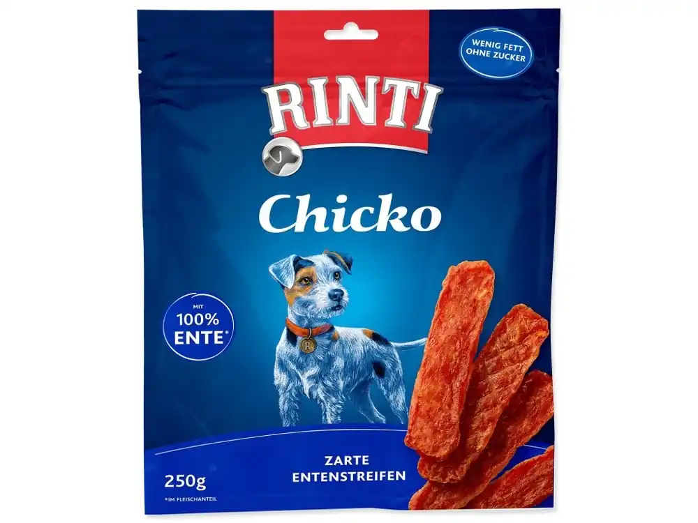 Laatste Versie Finnern Rinti Chicko kachna 250g