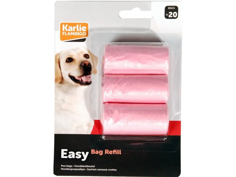 Karlie Sáčky na psí exkrementy 3x20ks růžová Lage Kosten