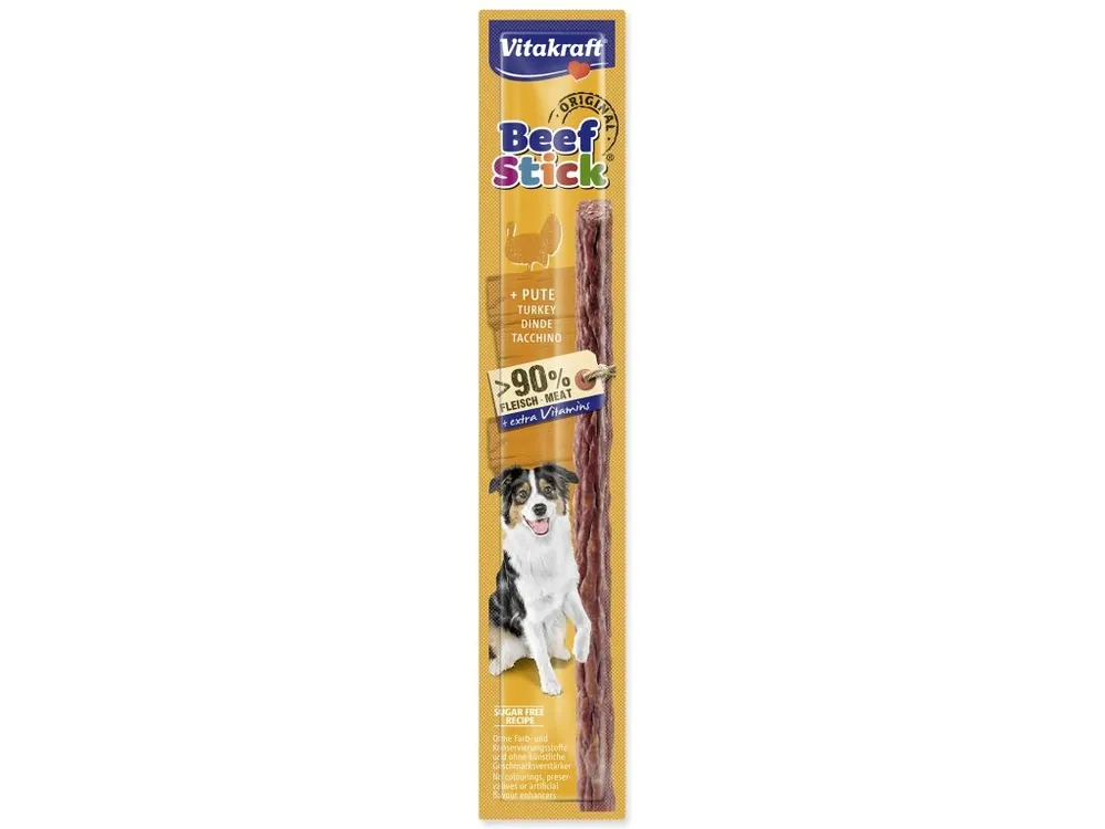VITAKRAFT Dog Beef Stick Turkey 12g Finale Uitverkoop