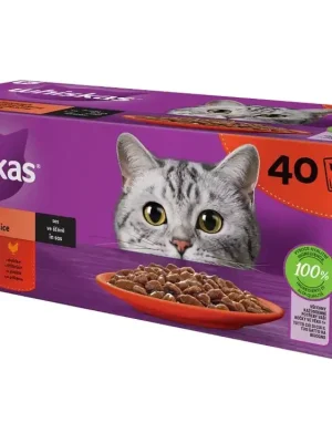Flitsaanbieding Whiskas Klasický pokrm ve šťávě 40x85g