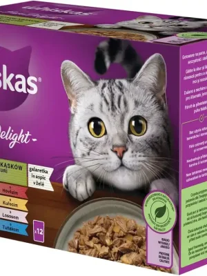 Flitsaanbieding Whiskas Pure Delight Výběr kousků v želé 12x85g