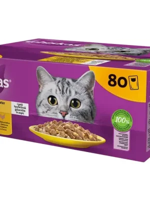 Lage Prijs Whiskas Drůbeží výběr v želé 80x85g