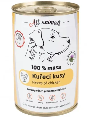 All Animals DOG kuřecí kousky 400g Op = Op