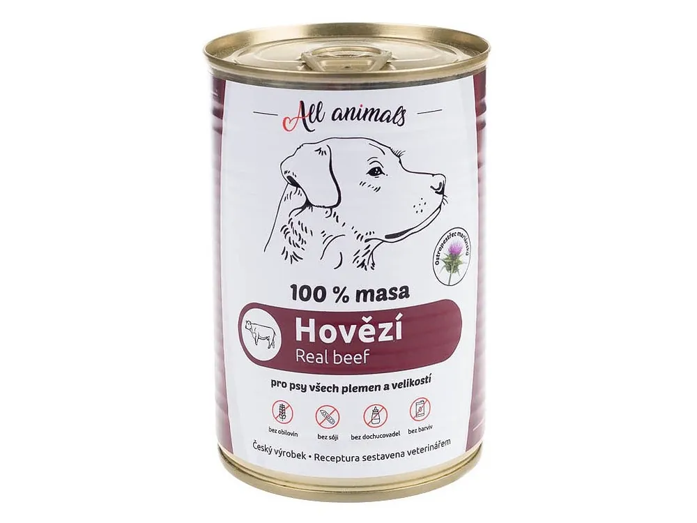 All Animals DOG hovězí mleté 400g Laatste Versie