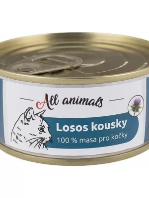 Aanbieding All Animals CAT losos kousky 90g