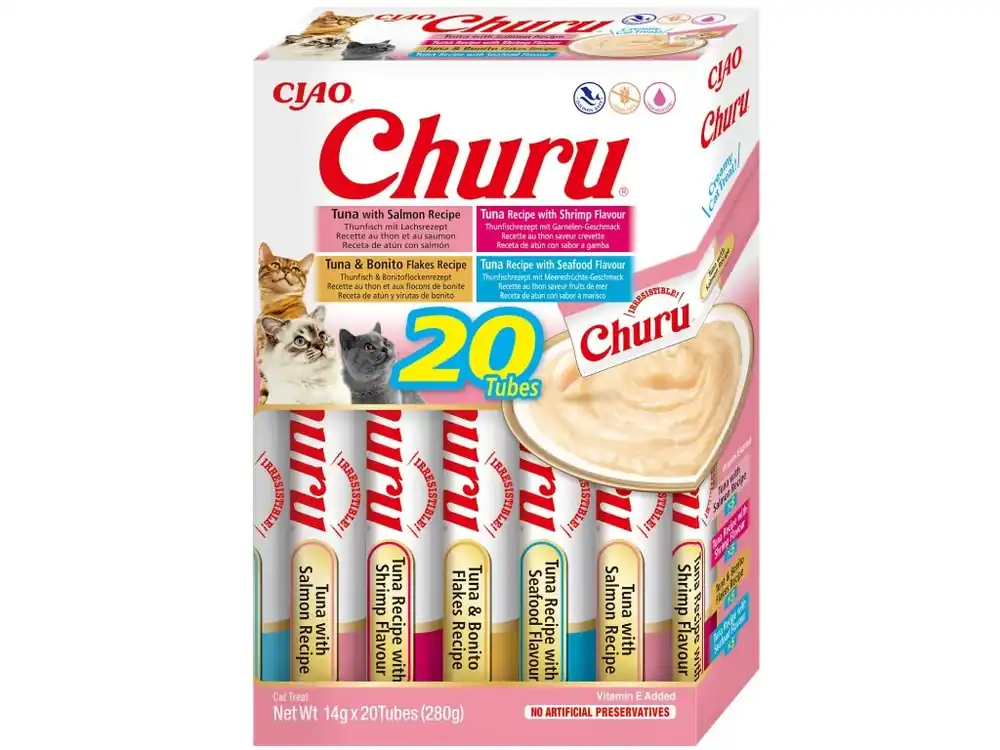 Aanbieding Churu Cat BOX Seafood Variety 20x14g