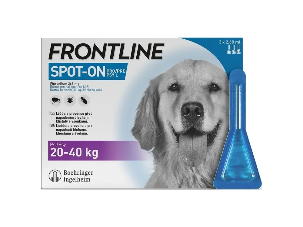 FRONTLINE SPOT ON for dogs L (20-40kg) - 3x2,68ml Aanbieding