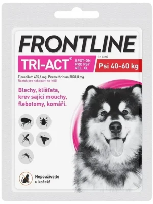 Gecertificeerd FRONTLINE TRI-ACT spot-on for dogs XL (40-60 kg)-1x6ml