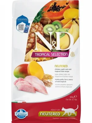 Aanbieding N&D TROPICAL SELECTION CAT Neutered Chicken 300g