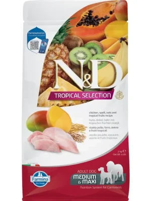 Aanbieding N&D TROPICAL SELECTION DOG Adult M/L Chicken 2kg