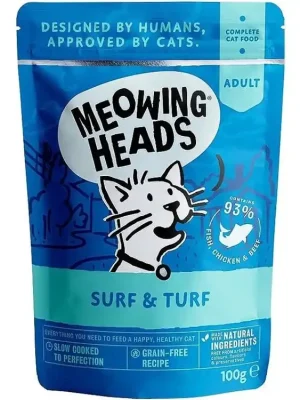 MEOWING HEADS Surf & Turf kapsička 100g Beste Prijs