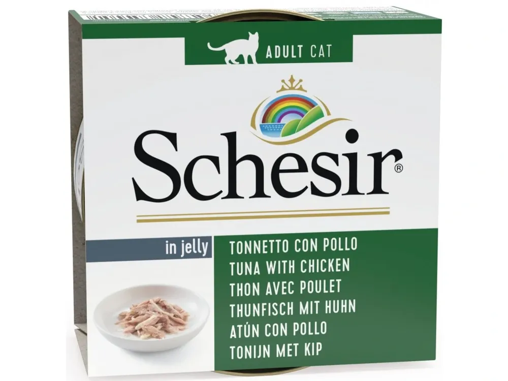 Beste Prijs Schesir Cat konz. Adult tuňák/kuře 85g
