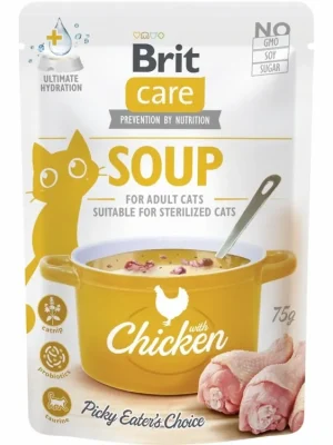 Beperkt Aanbod Brit Care Soup with Chicken for Cats 75g