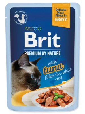 Bestel Nu Brit Premium Cat Delicate Fillets in Gravy with Tuna 85 g