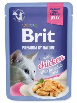 Betrouwbaar Brit Premium Cat Delicate Fillets in Jelly with Chicken 85 g