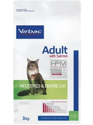 Koopje Virbac HPM Adult Cat Neutered & Entire Salmon 3kg