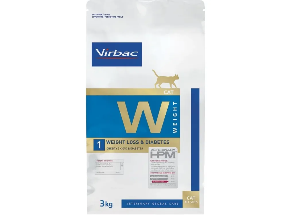 Bestel Nu Virbac HPM Cat Weight Loss & Diabetes - W1 3kg