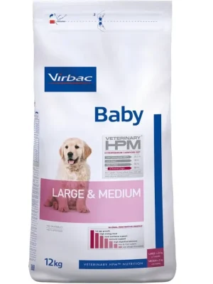 Dagaanbieding Virbac HPM Baby Dog Large & Medium 12kg