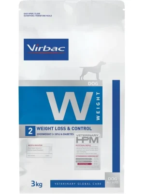 Dagaanbieding Virbac HPM Dog Weight Loss & Control - W2 3kg