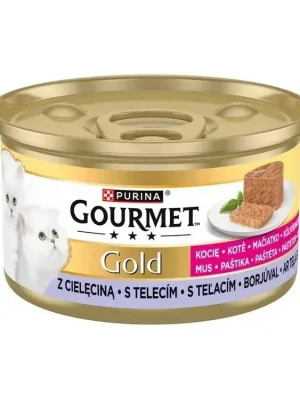 GOURMET Gold Cans Kitten Veal Pate 85g Aanbieding
