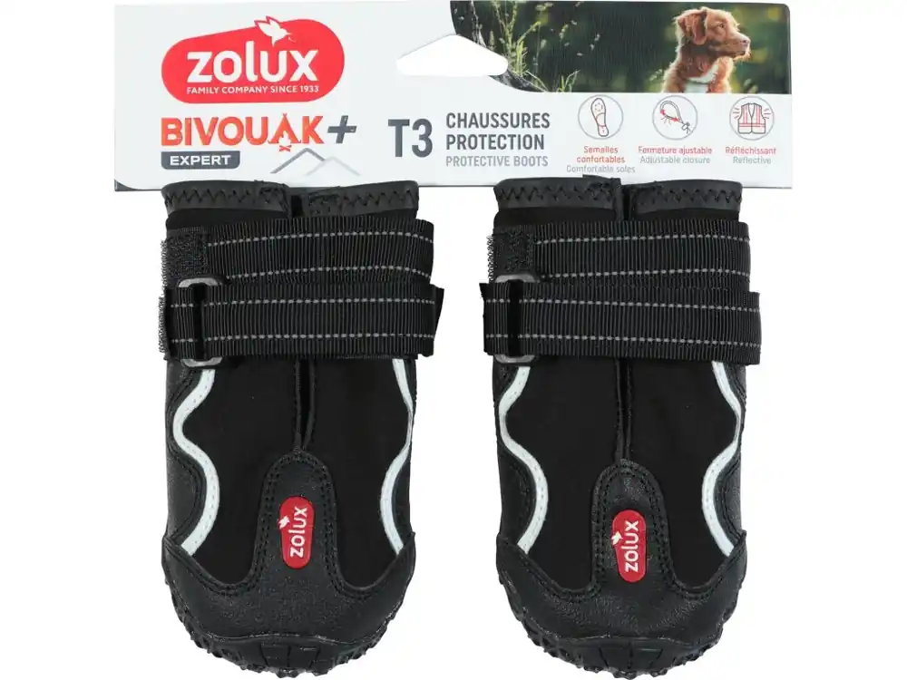 Botička ochranná BIVOUAK černá T3/6,4cm Zolux Tijdelijk Beschikbaar