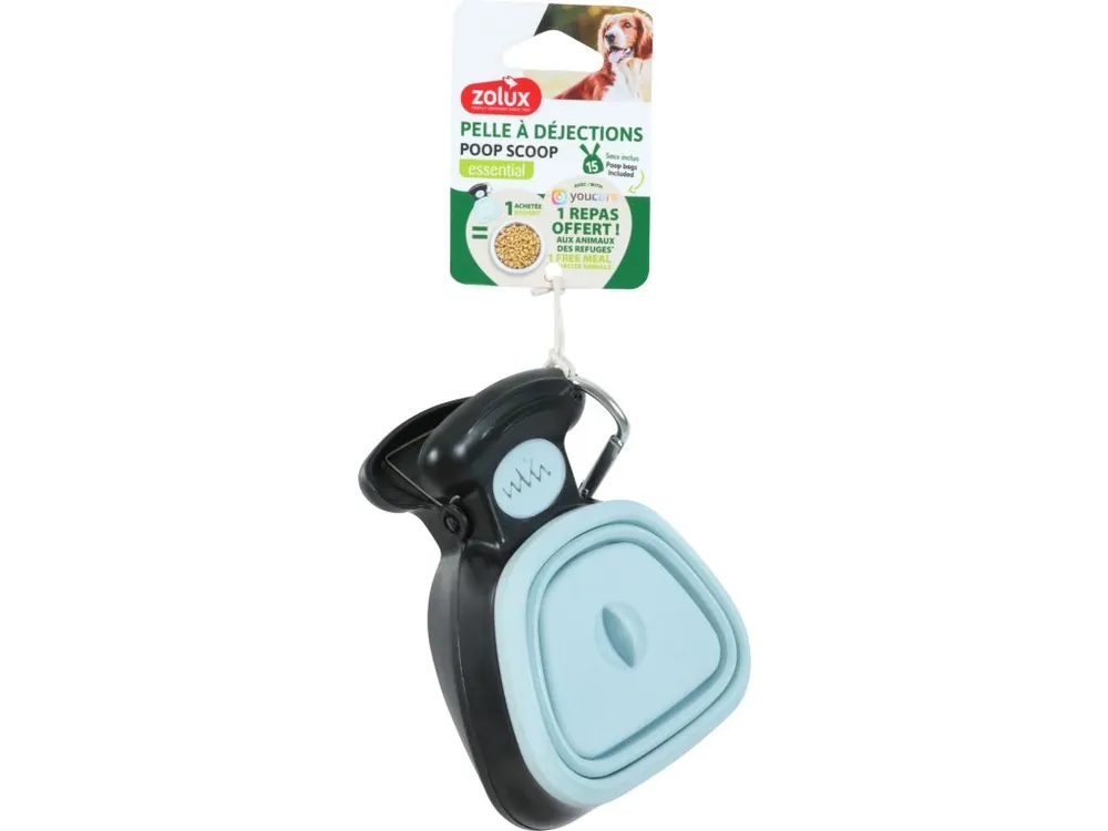 Premium Sběračka na exkrementy se sáčky světle modrá YR Zolux