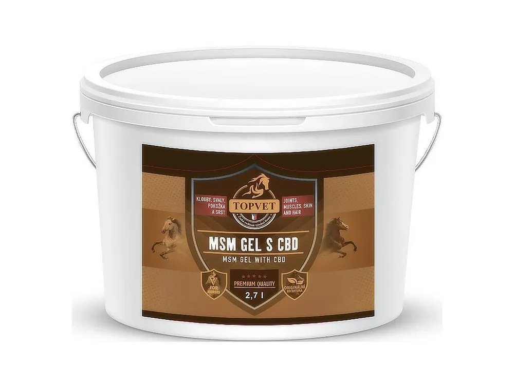 Alleen Vandaag MSM gel s CBD pro koně TOPVET 2,7 litru