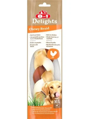 Koop Online 8in1 Delights Chewy Braid M/L 80g
