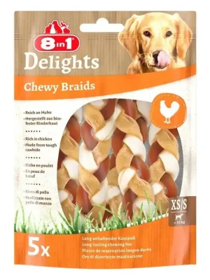 Beperkte Voorraad 8in1 Delights Chewy Braids XS/S 75g