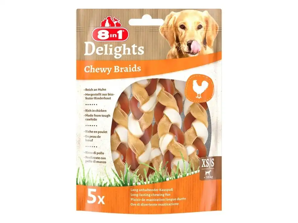 Beperkte Voorraad 8in1 Delights Chewy Braids XS/S 75g