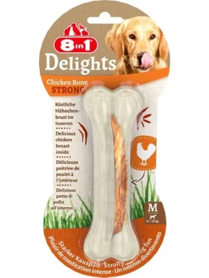 Must-Have 8in1 Delights Chicken Bones Strong M 1ks
