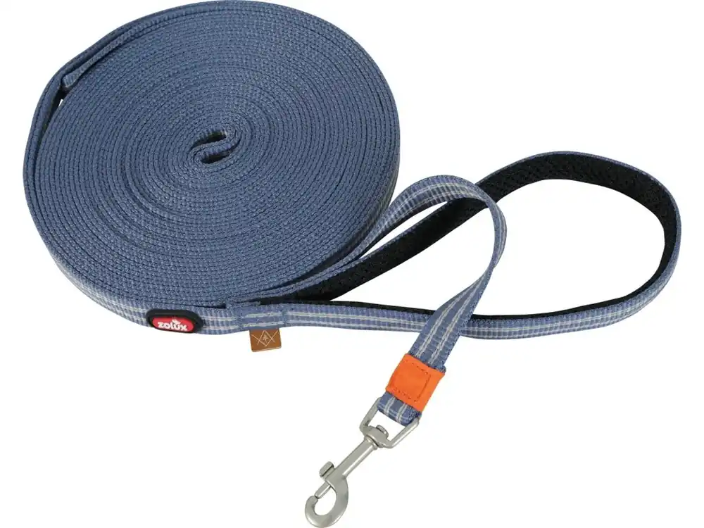 Vodítko BIVOUAK nylonové ploché 15mm/5m modrá Zolux Express Levering