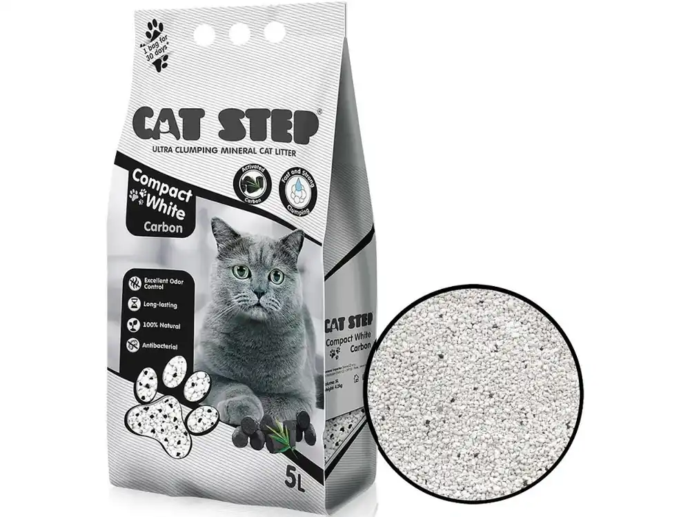 Cat Step Compact White Carbon 4,2kg/5l Shop Nu