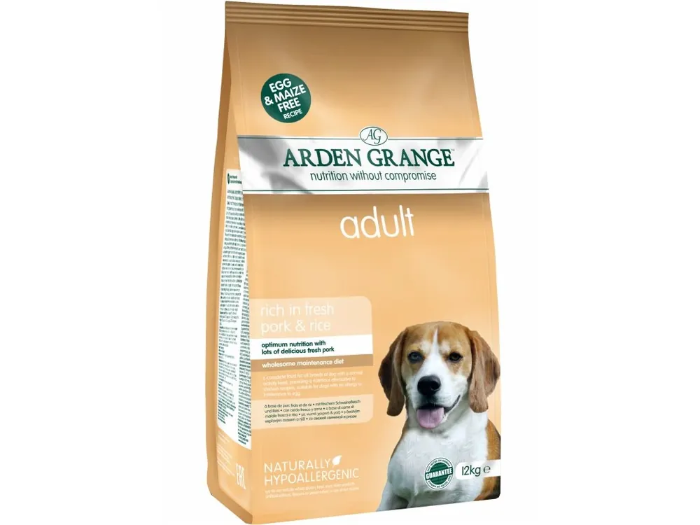 Op = Op Arden Grange Dog Adult rich in fresh Pork & Rice 12kg