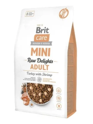 Brit Care Mini FD Raw Delights Turkey with Shrimp 2 kg Koop Online