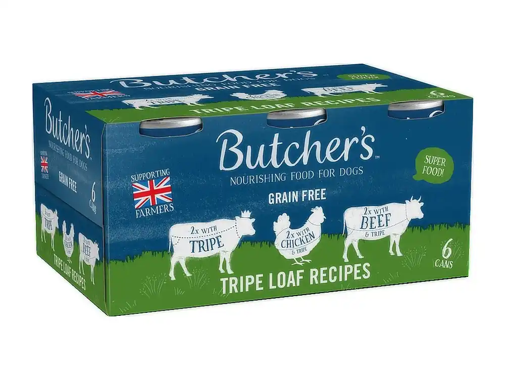 Butcher‘s Dog Original Cans Beef & Tripe & Chicken 6x400g Nieuw