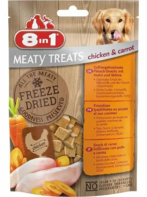 8in1 Meaty Treats FD Chicken & Carrots 50g Koopje