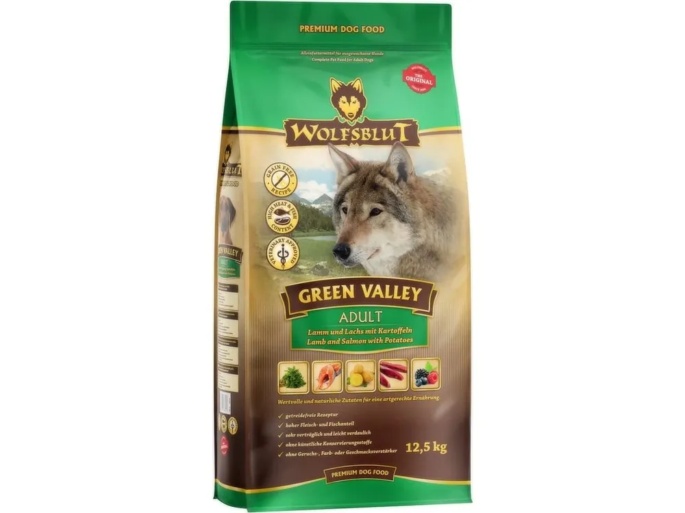 Wolfsblut Dog Adult Green Valley 12,5kg Korting