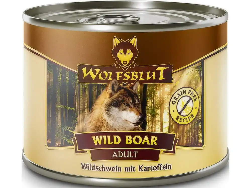 Wolfsblut Dog Adult Cans Wild Boar 200g Favoriet