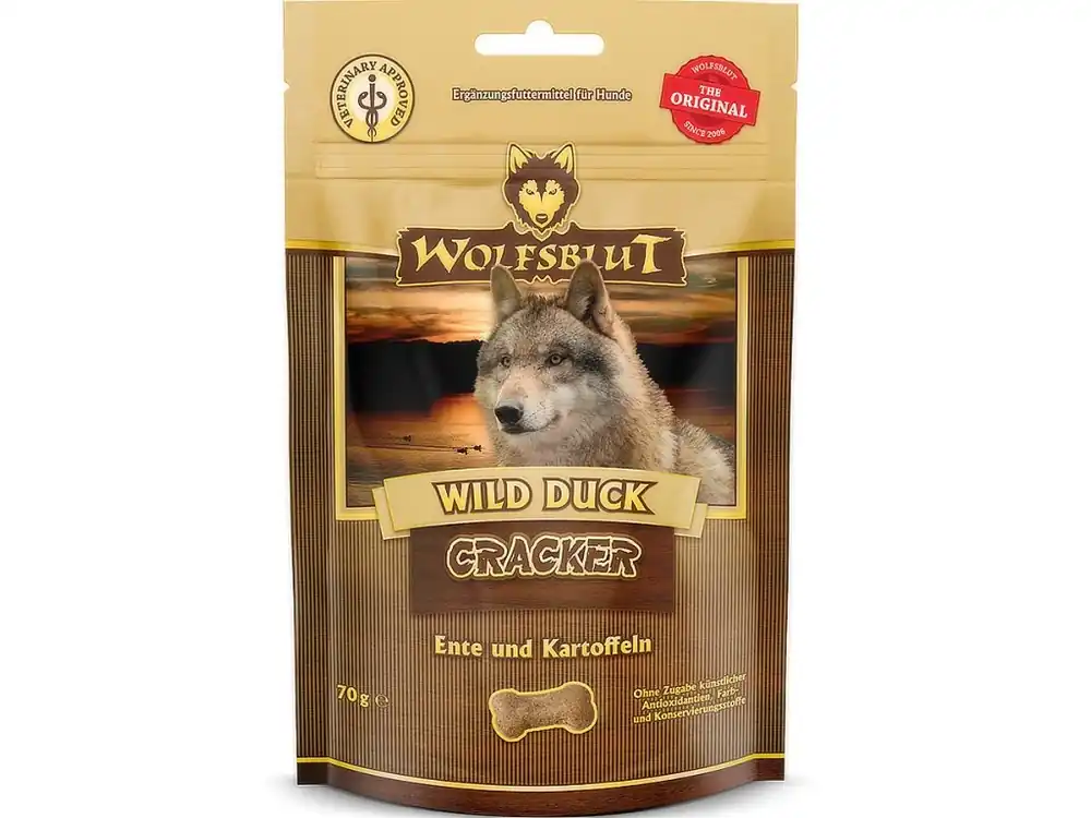 Wolfsblut Dog Cracker Wild Duck 70g Laatste Versie