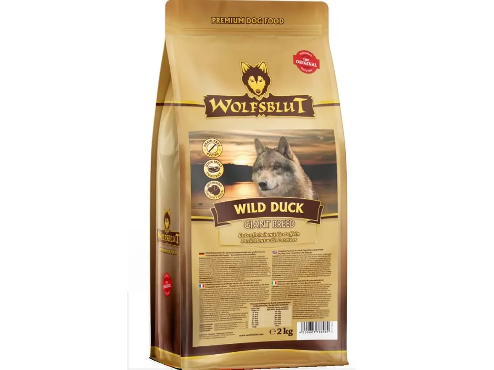 Koop Vandaag Wolfsblut Dog Giant Breed Wild Duck 2kg
