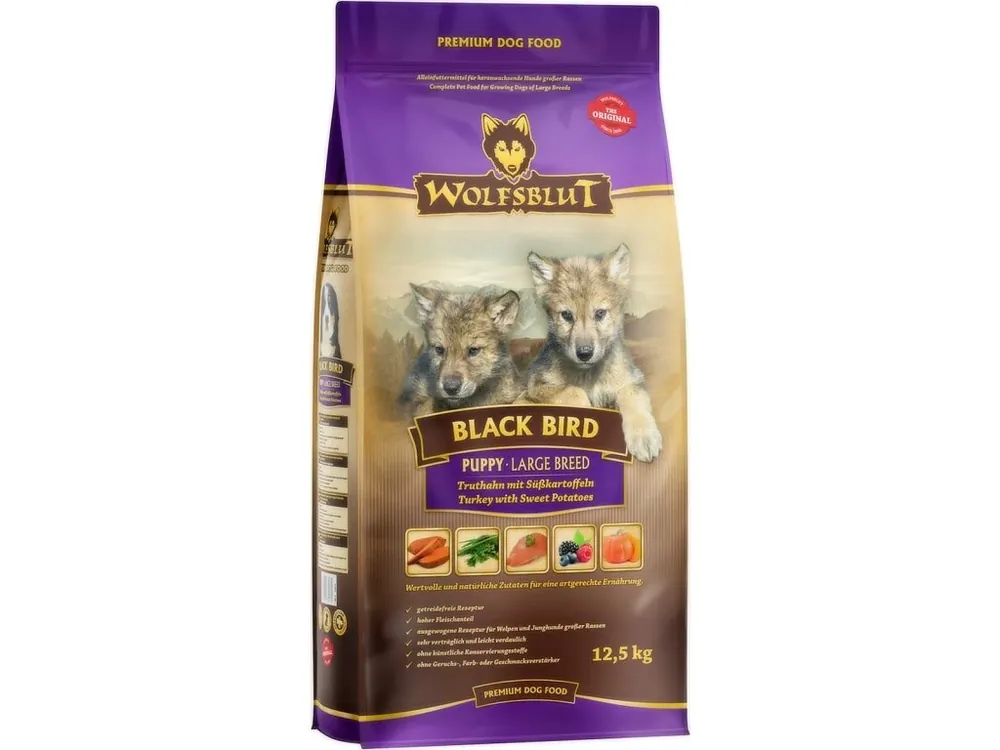 Wolfsblut Dog Large Breed Puppy Black Bird 12,5kg Must-Have