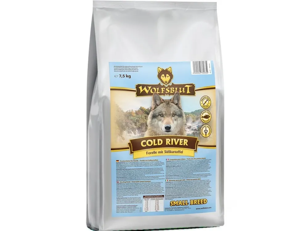 Wolfsblut Dog Small Breed Cold River 7,5kg Op = Op