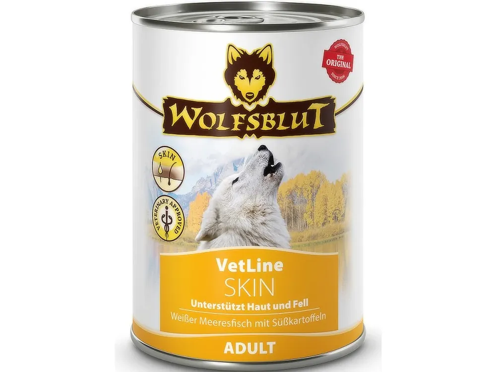 Wolfsblut Dog VetLine Cans Skin 395g Uitverkoop