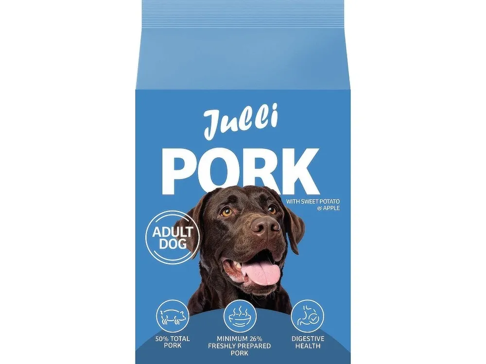 Bestseller JULLI Dog Grain Free Adult rich in fresh Pork & Potato 2kg